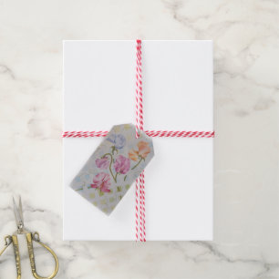 COLORFUL SWEET PEAS GIFT TAGS