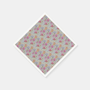 COLORFUL SWEET PEAS NAPKIN