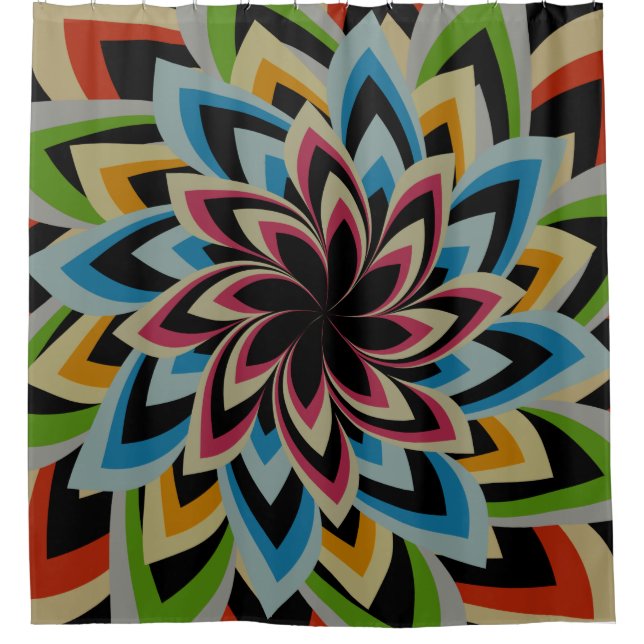 COLORFUL SWIRL FLOWERS   (Front)