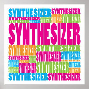 Colorful Synthesizer Poster