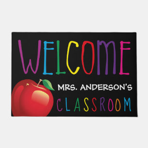 Colorful Teachers Classroom Welcome Doormat