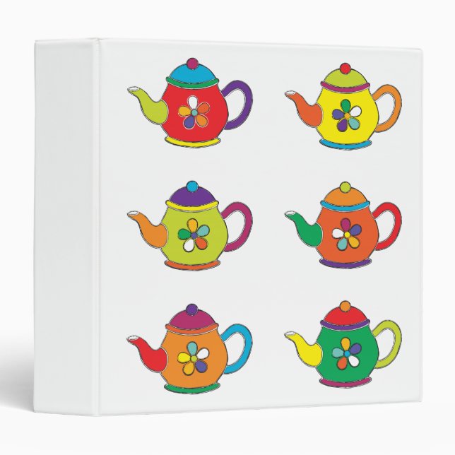 COLORFUL TEAPOTS BINDER (Front/Spine)