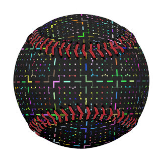 Colorful tech coding electronics pattern baseball