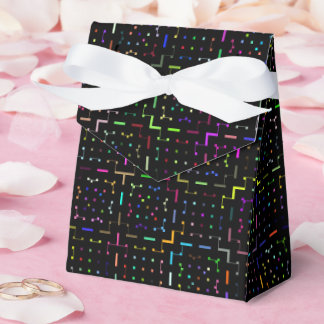 Colorful tech coding electronics pattern favor box