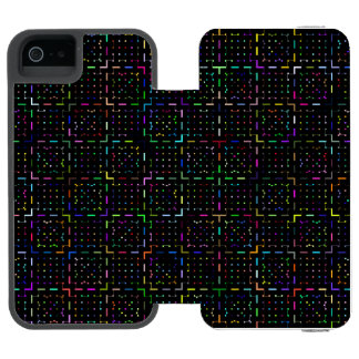 Colorful tech coding electronics pattern incipio watson™ iPhone 5 wallet case
