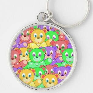 COLORFUL TEDDY BEARS KEYCHAIN