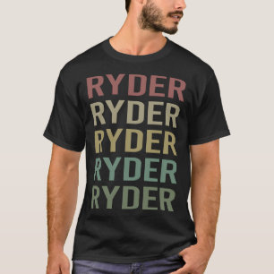 Colorful Text Art - Ryder Name T-Shirt
