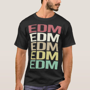 Colorful Text EDM T-Shirt