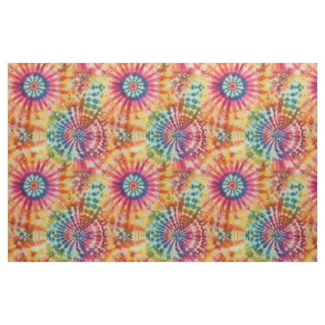 Colorful Tie-Dye  Fabric (Yard)