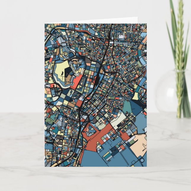 Colorful Tokyo Map Card (Front)