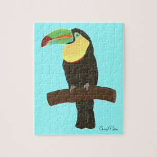 Colorful Toucan Bird Painting, Picture Puzzle