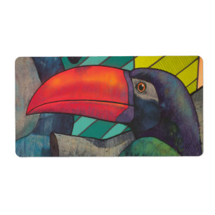 Colorful Toucan Graffiti
