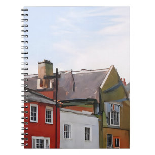 Colorful Townhouse Street Notebook