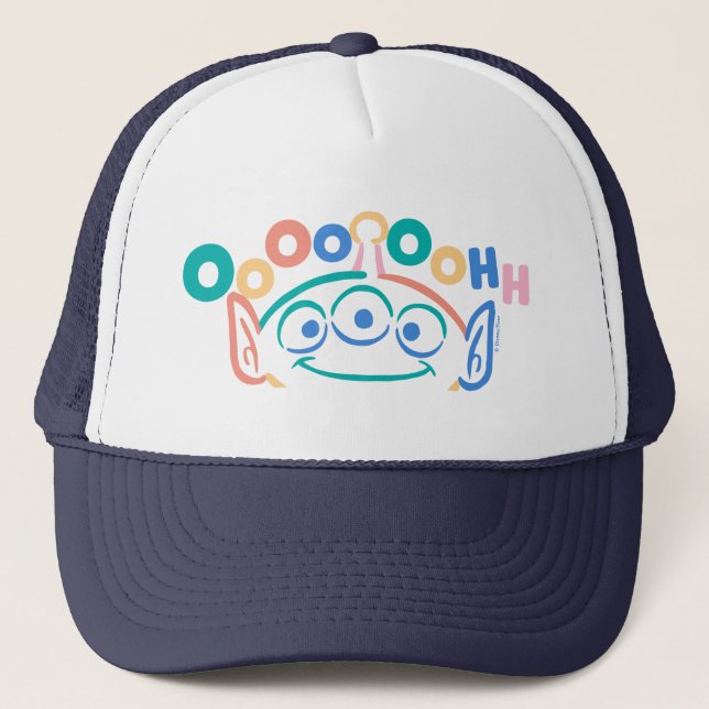 Colorful Toy Story Alien Trucker Hat (Front)