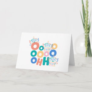 Colorful Toy Story Aliens Card
