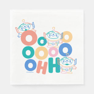 Colorful Toy Story Aliens Napkin