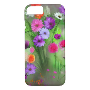 Colorful Transvaal daisy flowers watercolor Case-Mate iPhone Case