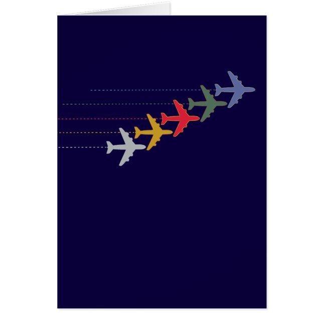 colorful travel airplanes (Front)