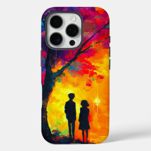 Colorful Tree of Love iPhone 16 Pro Case