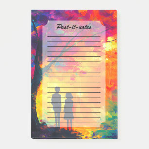 Colorful Tree of Love Post-it Notes