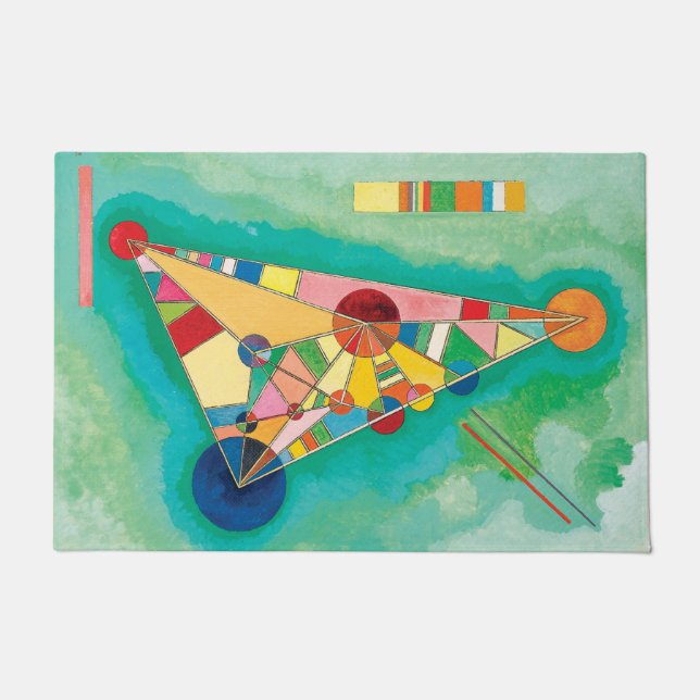 Colorful Triangles by Wassily Kandinsky Doormat (Front)