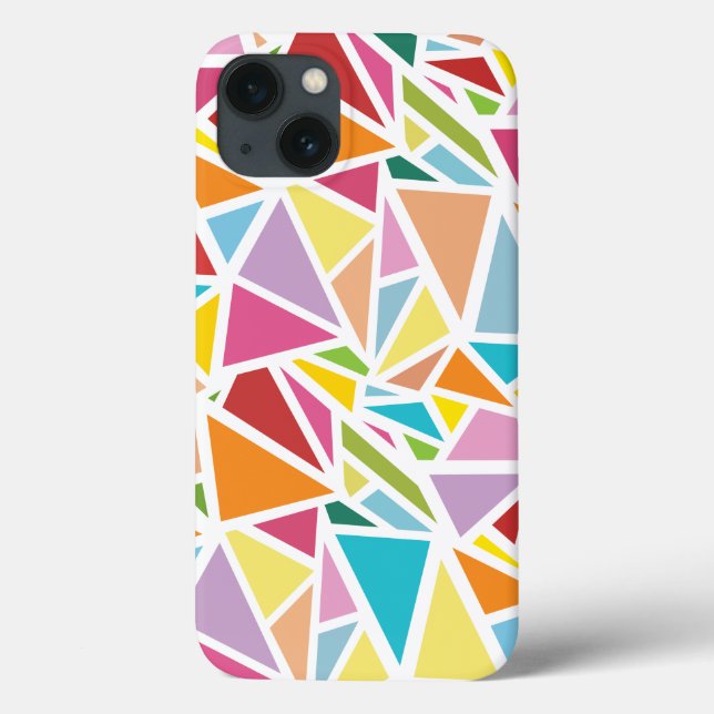 Colorful triangles pattern Case-Mate iPhone case (Back)