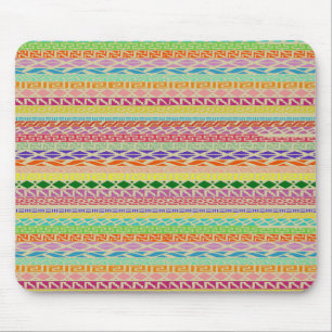 Colorful Tribal Pattern Mouse Pad
