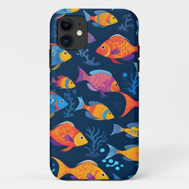 Colorful tropical fish  Case-Mate iPhone case (Back)