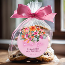 Colorful Tropical Flowers Disco Balls Neon Glow