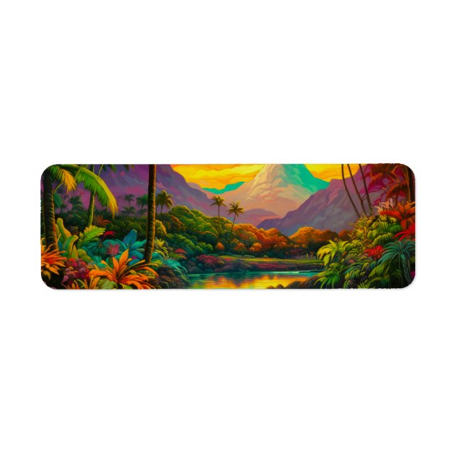 Colorful Tropical Island Paradise   (Front)