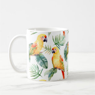 Colorful Tropical Parrot Coffee Mug