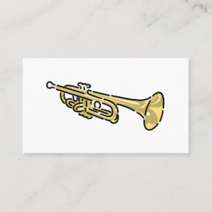 Colorful Trumpet Logo Business Card