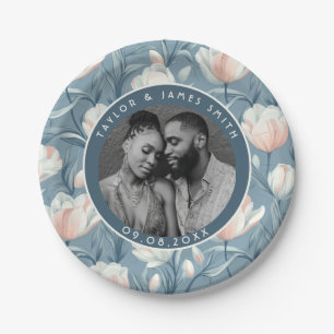 Colorful Tulip Plates For Summer Wedding Party