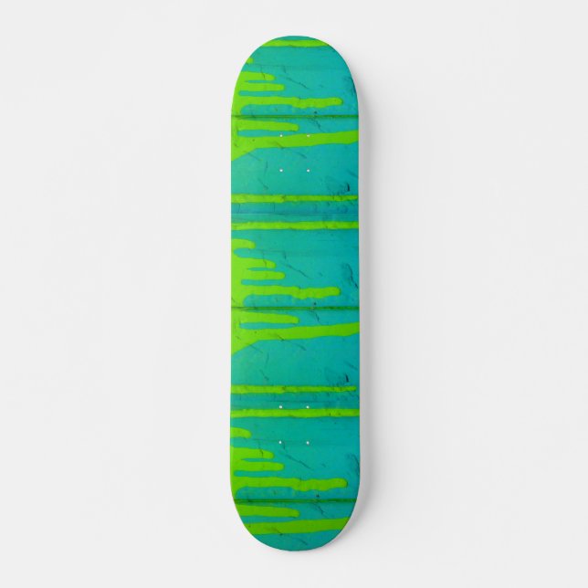 Colorful turquoise skateboard (Front)