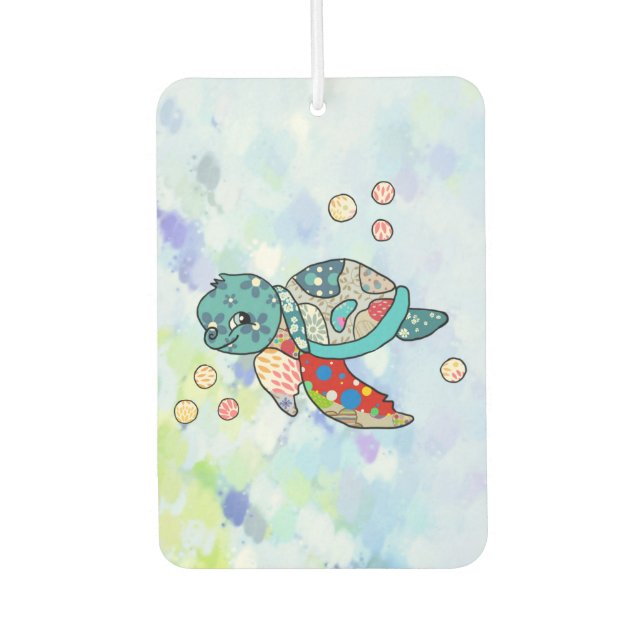 colorful turtle air freshener (Front)