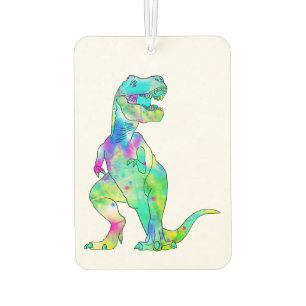 Colorful Tyrannosaurus Rex Psychedelic Dinosaur Air Freshener