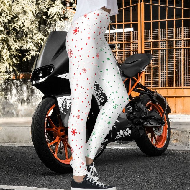 Colorful Ultra Soft Holiday Pattern Christmas Day Leggings (Creator Uploaded)