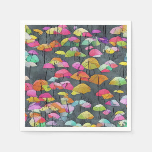 Colorful Umbrella Pattern Napkin