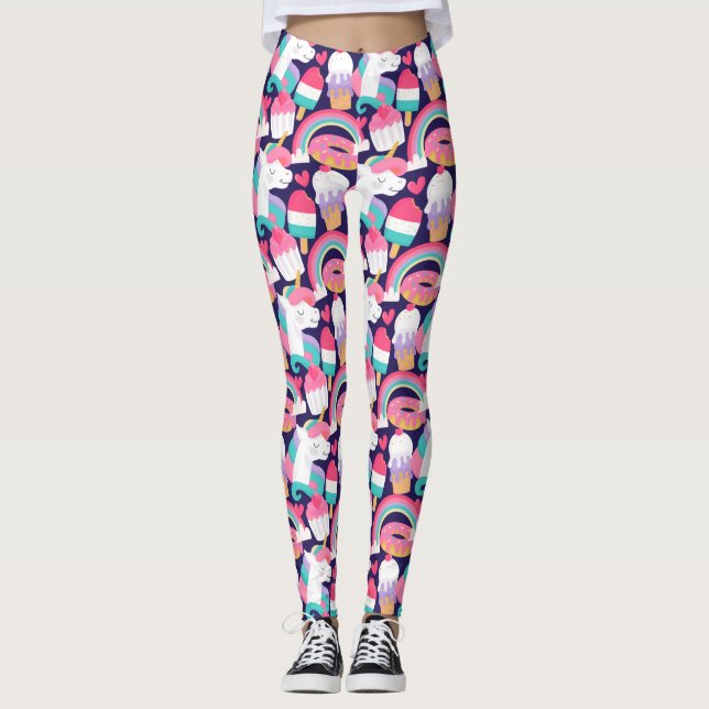 Colorful Unicorn Leggings (Front)