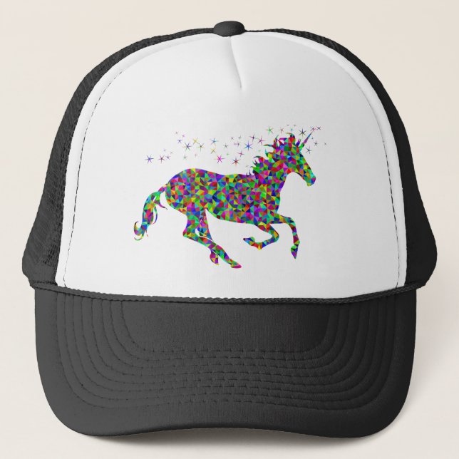 Colorful Unicorn Trucker Hat (Front)