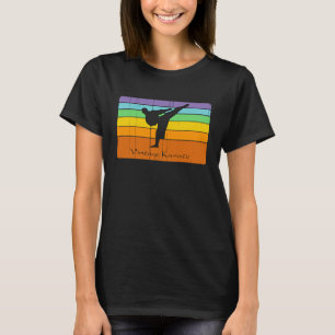 Colorful Unique Retro Vintage Men's Women's Karate T-Shirt