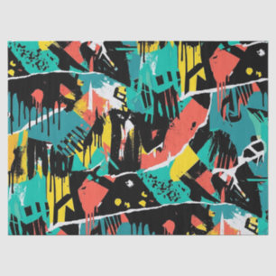 Colorful Urban Graffiti Pattern (13) Tissue Paper