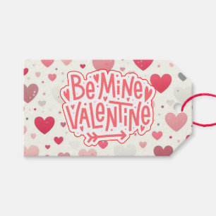 Colorful Valentine's day heart Gift Tags