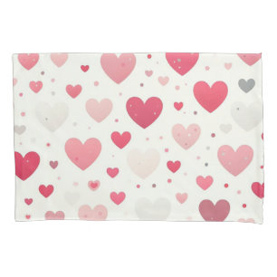 Colorful Valentine's day heart Pillowcase