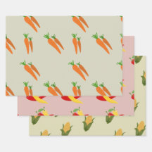 Colorful Veggie Wrapper Pack papier