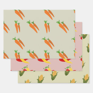 Colorful Veggie Wrapper Pack papier
