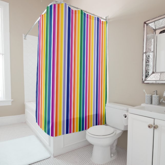 Colorful Vertical Stripes Design (In Situ)