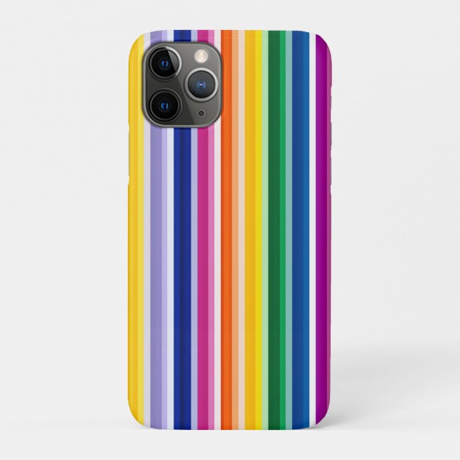 Colorful Vertical Stripes Design Case-Mate iPhone Case (Back)