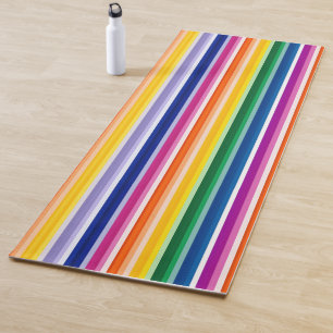 Colorful Vertical Stripes Design Yoga Mat