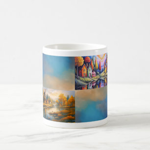 Colorful Village Mug